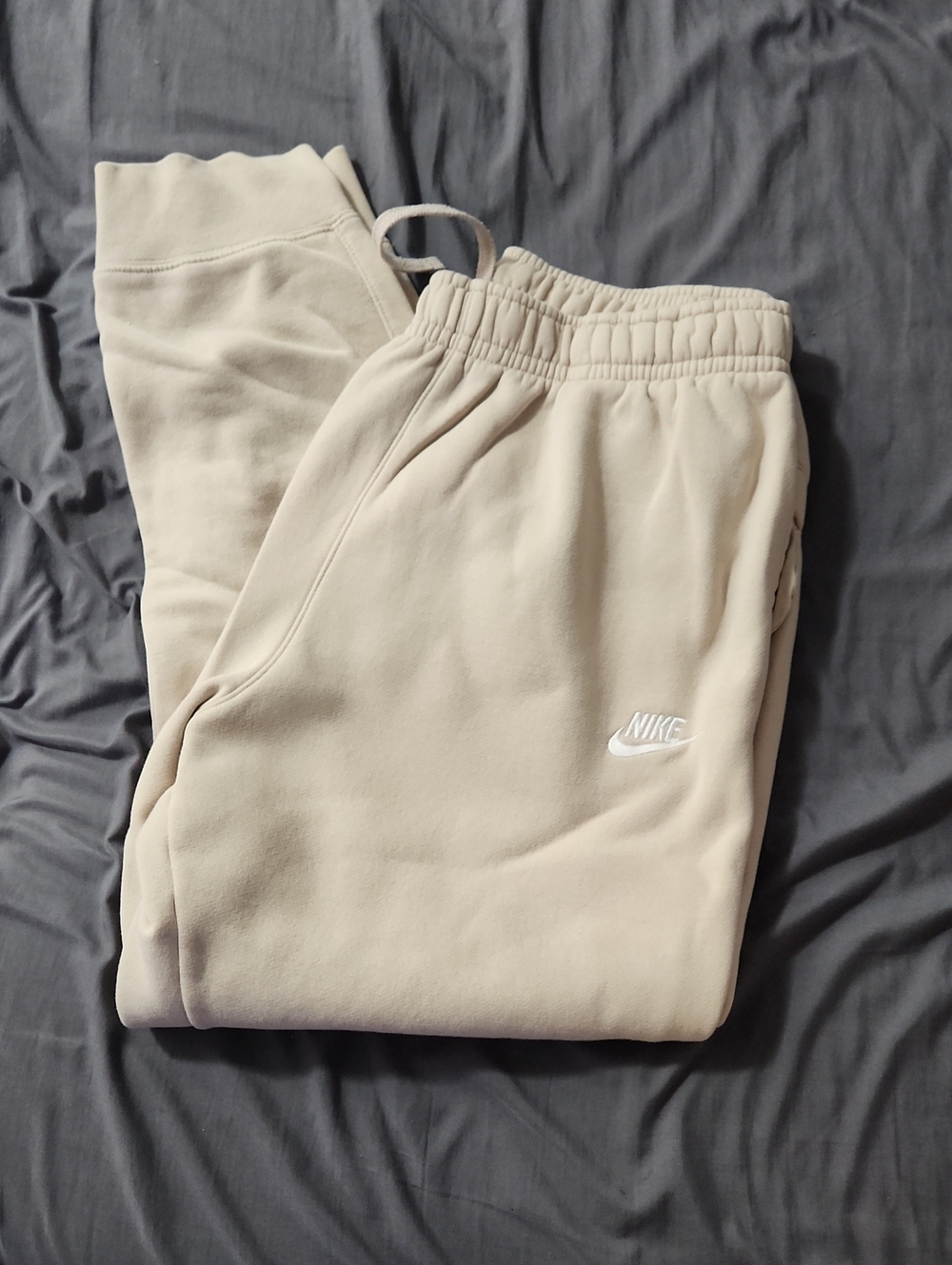 Nike Cream/Tan Fleece Joggers